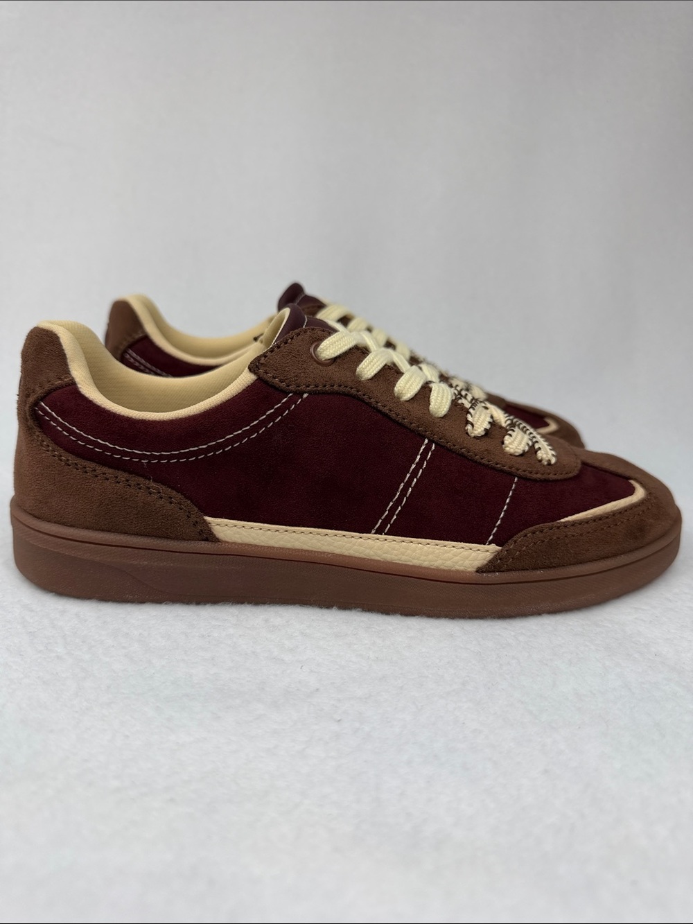 Zara Women’s Burgundy Red  Brown Sneakers Size 6 Brand New